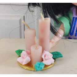 1:6 Blythe dolls. Centerpiece with real candles. N1