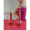 Nines 1:6 Barbie. Centre de taula amb espelmes reals i boles a joc. NADAL n5