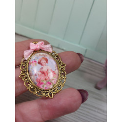 Dollhouse 1:12. Small cameo painting