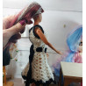 Dolls 1:6. Barbie. Black and white dress