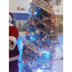 Dolls 1:6. Christmas tree 40 cm with lights