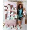 Dolls 1:6 .Barbie. Gift boxes and bags set. UNICORN