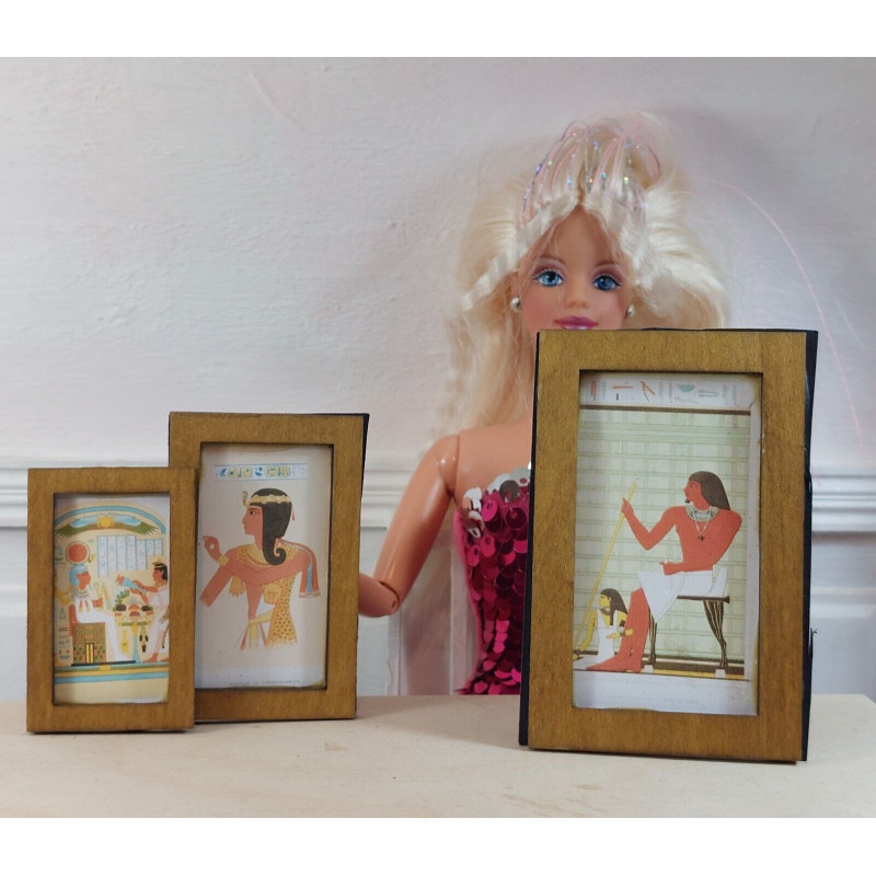 Dolls 1:6. Barbie. Playscale. Lot of 3 paintings EGYPT