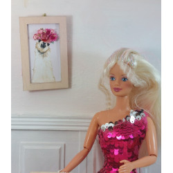 Muñecas 1:6 Barbie. Cuadro divertido llama