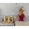 Dolls 1:6. Barbie. Playscale. Lot of 3 YOGA paintings