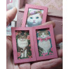 Dolls 1:6. Playscale. Lot of 3 KITTEN paintings
