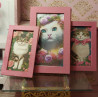 Dolls 1:6. Playscale. Lot of 3 KITTEN paintings