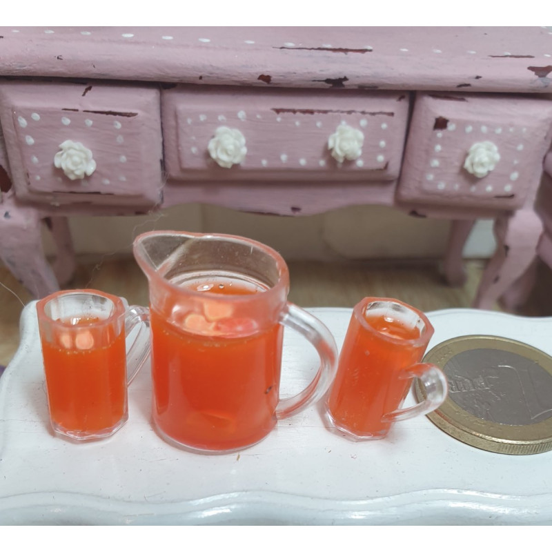 Dollhouses 1:12. Orange jug for two people.