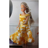 Escala 1:6. Vestido Barbie. TONOS Amarillos