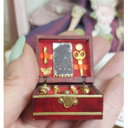 Dollhouse 1:12. wooden jewelry box