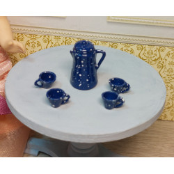 Dollhouse 1:12. Jug with 4 cups.