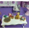 Maisons de poupées 1:12 JOUETS. Train miniature avec des poupées
