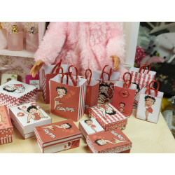 Muñecas 1:6 .Barbie. Conjunto cajas y bolsas de regalo . Betty Boop