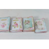 Dollhouse 1:12. Lot 4 books with flower illustrations.