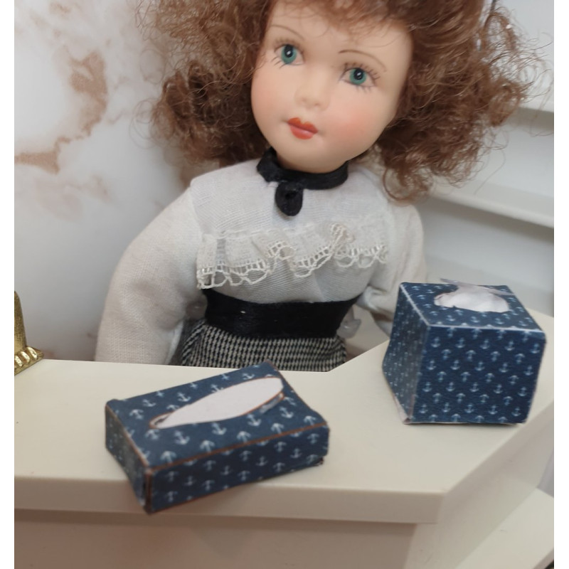 Dolls House 1:12 Sailor tissue box set