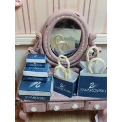1:12 doll house. Gift boxes and bags set.  SWAROVSKYAZUL