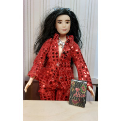 Dolls scale 1:6.Barbie. custom book Alicia. BLACK