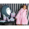 Barbie dolls. Gift boxes and bags set. CHANEL ROSA