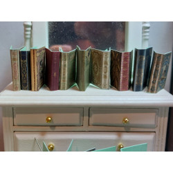Dollhouse 1:12. Victorian book covers year 1901