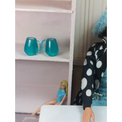 1:6 Barbie, poupées Pullip. Lot 2 tasses d'eau