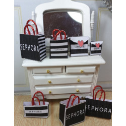 1:12 doll house. Gift boxes and bags set. SEPHORA