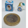 Casa muñecas 1:12. Perfume miniatura con caja. Estilo victoriano.