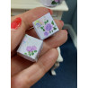 1:12 doll house. boxes and bags set.LILAC FLOWERS