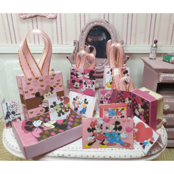 1:12 doll house. Set gift boxes and bags .Valentine. Disney