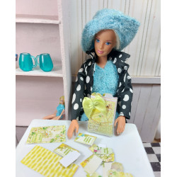 1:6 scale dolls.Barbie. scrap diary. Spring.
