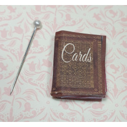 Dollhouse 1:12. Custom book. CARDS
