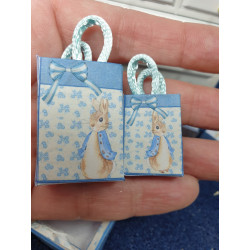 1:12 doll house. Gift boxes and bags set. PETER RABBIT