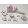 1:12 doll house. Gift boxes and bags set. LIDIA