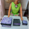 1:6 .Barbie dolls. Set of 3 gift boxes. GOTIC L
