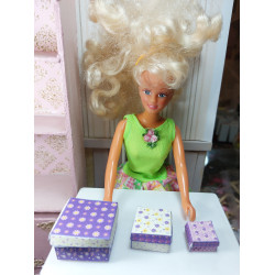Muñecas 1:6 .Barbie. Conjunto 3 cajas de regalo .  SHABBY L