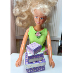Nines 1:6 .Barbie. Conjunt 3 caixes de regal. SHABBY L