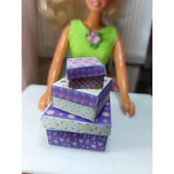 Nines 1:6 .Barbie. Conjunt 3 caixes de regal. SHABBY L