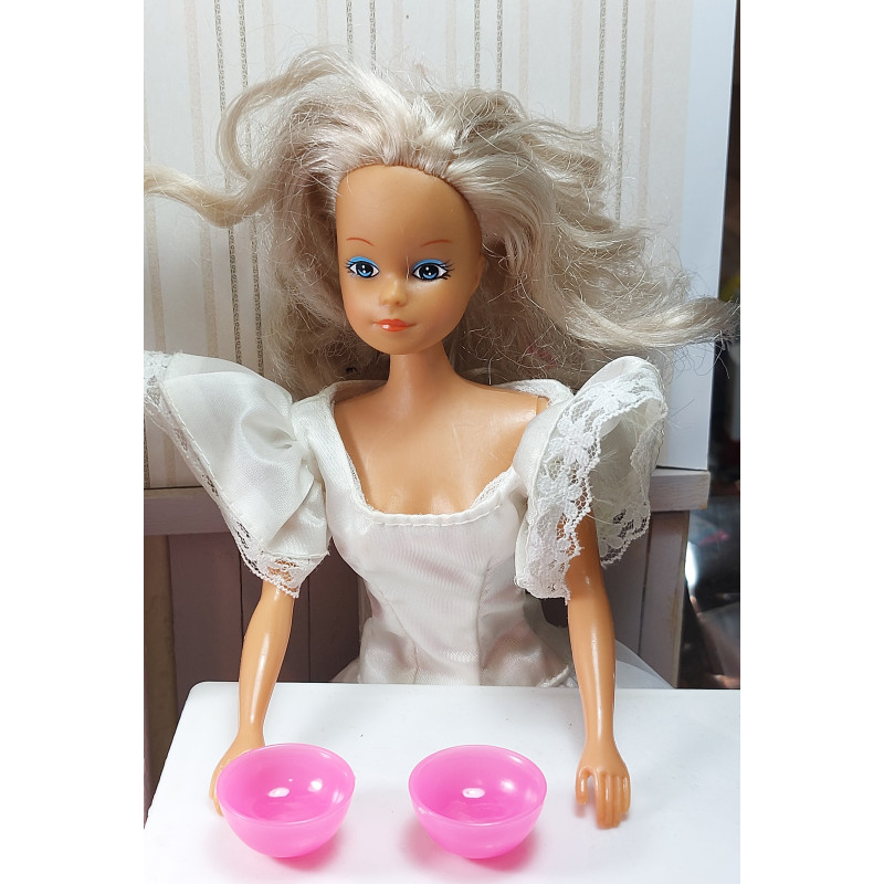 1:6 Barbie dolls. Lot 2 bowls. ROSES
