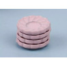 Dollhouse 1:12 Lot 2 enameled metal plates in PINK.