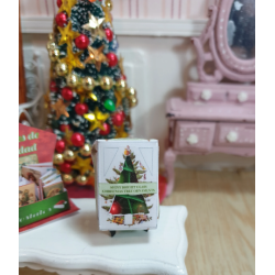 Dollhouse 1:12. Box with 6 CHRISTMAS balls of 6 mm