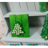 Casas muñecas 1:12 . Pequeño cuadro  Arbol de Navidad