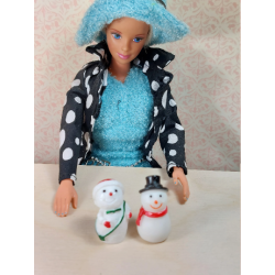 1:6 dolls. Barbie. snowman...