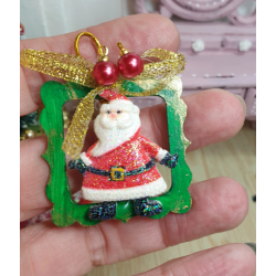 Houses scale 1:12 Small painting. CHRISTMAS. Santa Claus