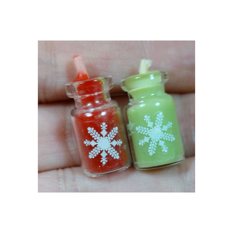 Dollhouse 1:12. Set of 2 real miniature candles