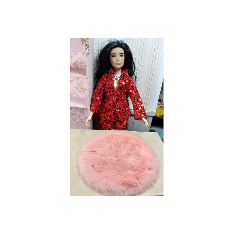 1:6 barbie dolls. Decorative rug, very soft