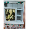 Dollhouse 1:12. Set of two framed Christmas paintings. mint green
