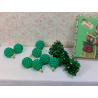 1:6 scale. Blyth. Green and red CHRISTMAS decoration.