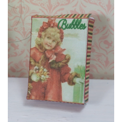 Dolls 1:6. Blythe. Box with 6 8 mm CHRISTMAS balls
