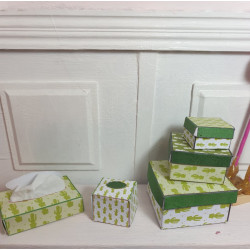 Dolls 1:6 .Barbie. Set of gift boxes and tissues. CACTUS