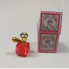 1:12 doll house. Miniature perfume with box. RED