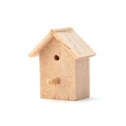 Dollhouse 1:12. wooden birdhouse